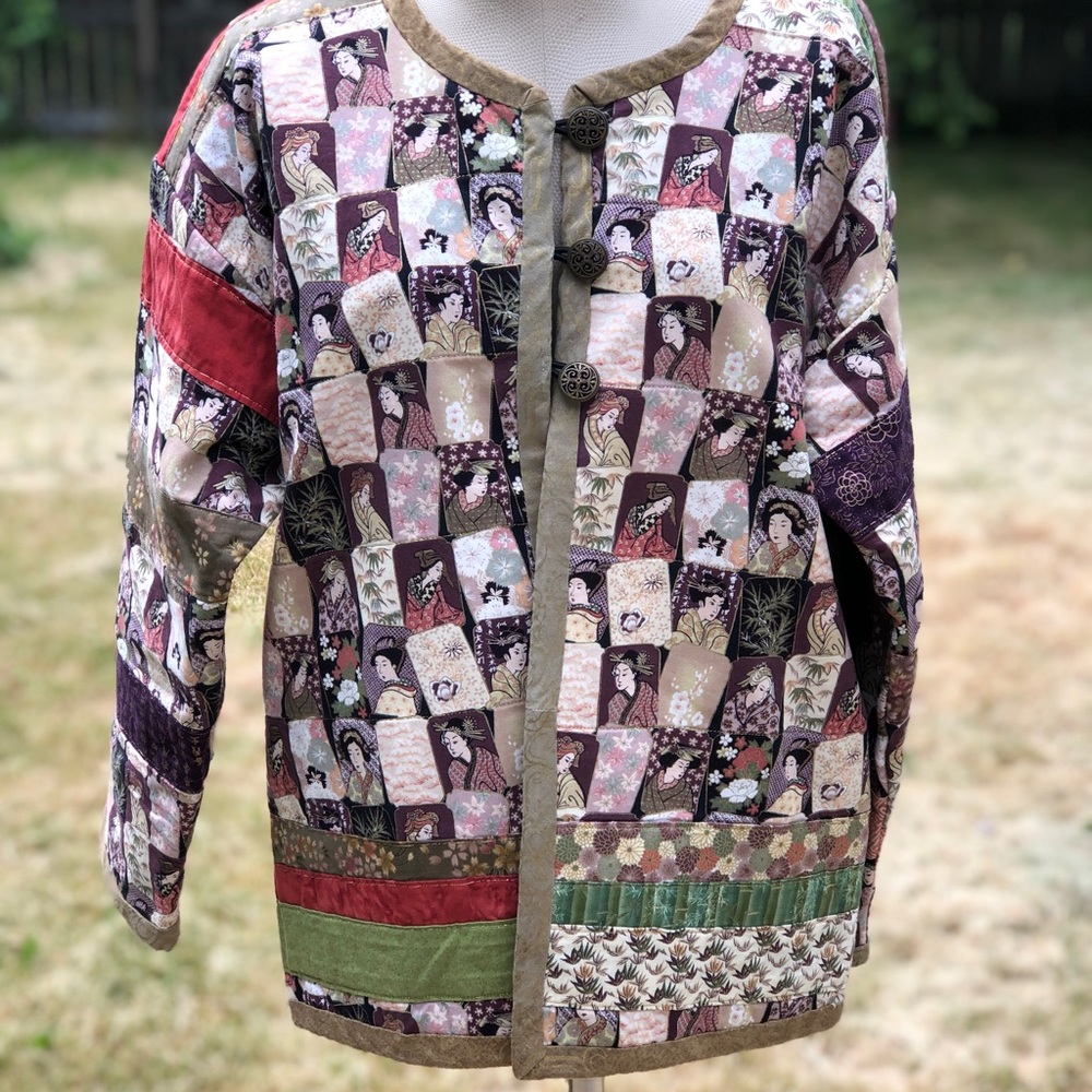 Quilt Jacket Handmade Size L/12